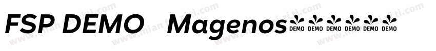 FSP DEMO   Magenos字体转换